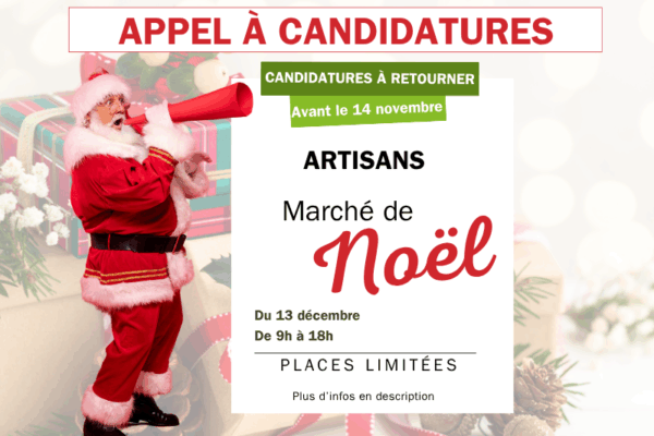 Appel à candidature Marché de Noël 2025