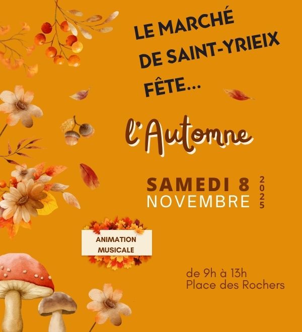 Le Marché de Saint-Yrieix fête l'Automne !