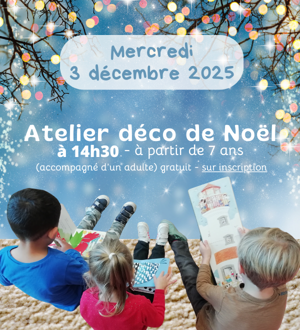 Atelier déco de Noël à la médiathèque