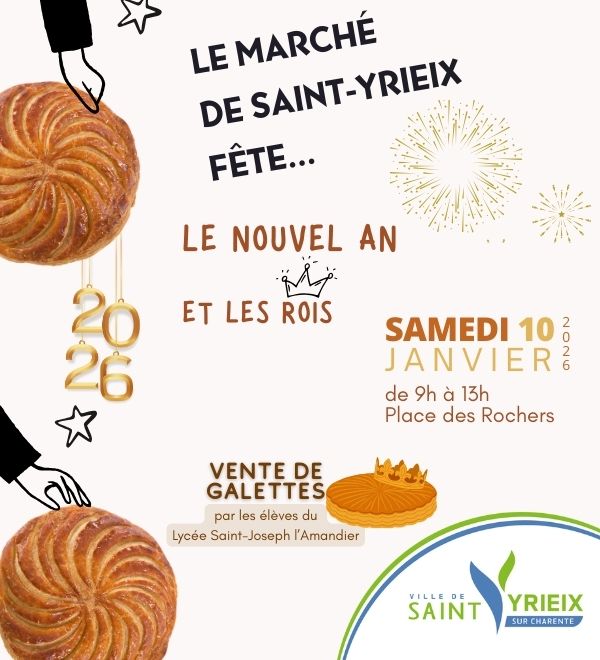 Le marché de Saint-Yrieix fête… le nouvel an et les Rois