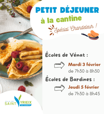 Petit déjeuner à la cantine