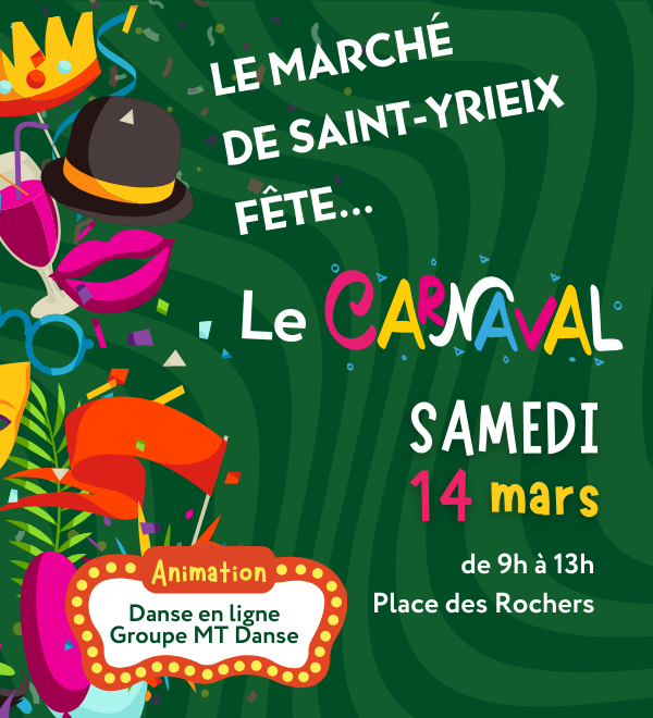 Le marché de Saint-Yrieix fête le Carnaval