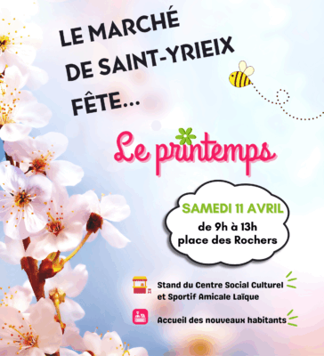 Le marché de Saint-Yrieix fête le printemps