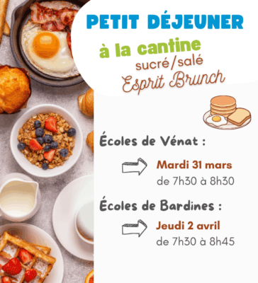 Petit déjeuner à la cantine