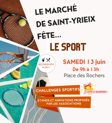 Le marché fête... le sport